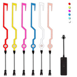 Par tira luz fluorescente decorativa multimodo para casco de motocicleta