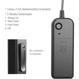 Par tira luz fluorescente decorativa multimodo para casco de motocicleta