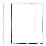 Marco intermedio de touch cristal digitalizador para iPad 2 / 3 / 4