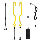 Par tira luz fluorescente decorativa multimodo para casco de motocicleta