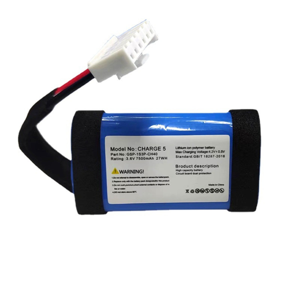 Batería Li-Polímero - AVIZAR - JBL Charge - 6000mAh - 3,7V - Azul