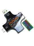 Probador tester USB con pantalla TFT Bluetooth Tipo C Amperímetro Voltímetro Medidor Corriente