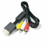Cable audio video RCA AV para PlayStation 1 2 3 PS2 PS3 PSOne 1.8M