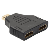Adaptador divisor splitter para 2 televisores monitor HDMI V1.4 Full HD