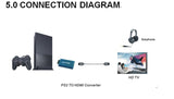 Adaptador convertidor audo video AV HDMI para PlayStation 2 PS2