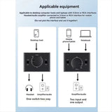Conmutador splitter divisor adaptador audio RCA / Jack 3.5MM