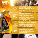 2 Aceite Ultra1Plus 10W-40 4T Moto Full Sintético API SN JASO MA2 2L UL409