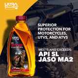 2 Aceite Ultra1Plus 20W-50 4T Moto Semi Sintético API SL JASO MA2 1.89L UL402