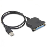 Cable para impresora USB 2.0 - Paralelo DB25 25 pin IEEE 1284 1.8 metros