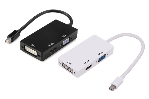 Cable adaptador video Mini Display Port a HDMI VGA DVI