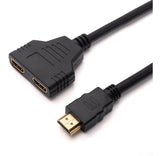 Cable divisor splitter para 2 televisores monitor HDMI V1.4 Full HD