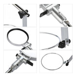 Lupa plegable ajustable portátil de acero joyería reparación con luz led