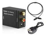 Adaptador convertidor Audio Optico RCA Toslink