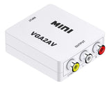 Convertidor adaptador de audio y video VGA a AV