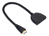 Cable divisor splitter para 2 televisores monitor HDMI V1.4 Full HD