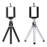 Tripie soporte universal para teléfono celular en aluminio