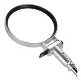 Lupa plegable ajustable portátil de acero joyería reparación con luz led