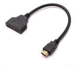 Cable divisor splitter para 2 televisores monitor HDMI V1.4 Full HD