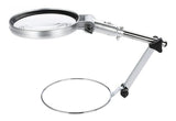 Lupa plegable ajustable portátil de acero joyería reparación con luz led