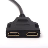 Cable divisor splitter para 2 televisores monitor HDMI V1.4 Full HD