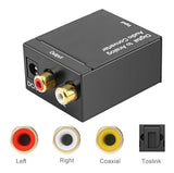 Adaptador convertidor Audio Optico RCA Toslink