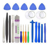 Kit juego herramientas de 21 pzas reparación desensamble celulares tablets