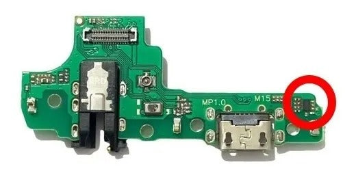 Flex centro puerto de carga para Galaxy A10S A107 con IC