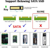 Tarjeta gabinete adaptador disco duro USB 3.0 NGFF M.2 SSD SATA B / B+M Key