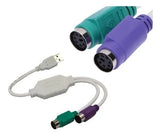Cable adaptador convertidor USB PS/2 hembra mouse teclado