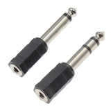 Adaptador estéreo / mono 3.5mm hembra a 6.35mm macho