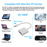 Cable adaptador Mini Display Port VGA negro