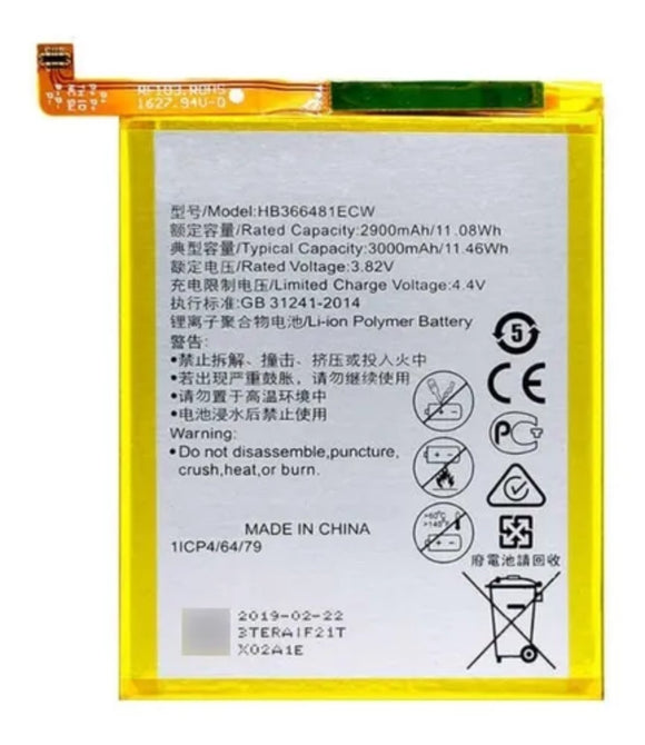 Bateria Pila para Huawei P10 Lite Y6 Y7 HB366481ECW