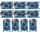 10 Modulo carga bateria TP4056 USB-C 18650 protección