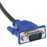 Cable macho VGA 1.5 metros PC TV laptop proyector