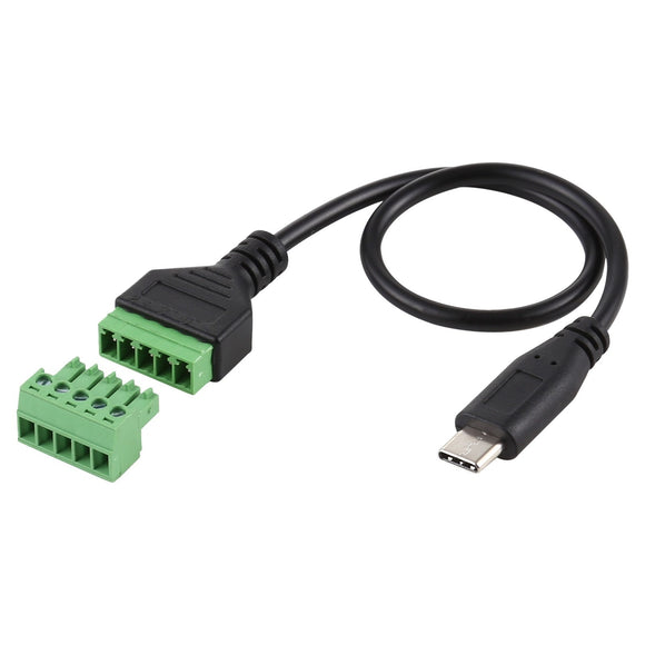 Cable adpatador conector USB C con terminal 30CM 5 pines