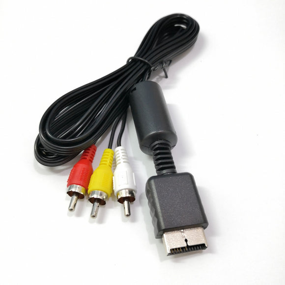 Cable audio video RCA AV para PlayStation 1 2 3 PS2 PS3 PSOne 1.8M