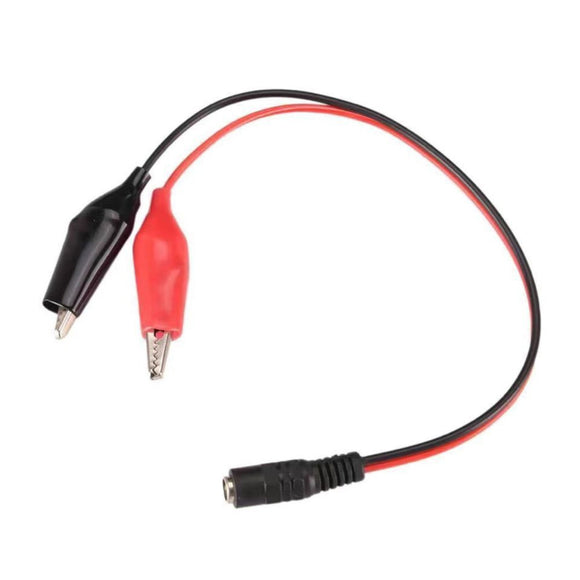 Cable adaptador DC 5.5MM 27CM Hembra con caimán