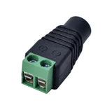 Adaptador conector AV hembra DC 5.5 x 2.1MM bocina terminal RCA