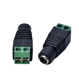 Adaptador conector AV hembra DC 5.5 x 2.1MM bocina terminal RCA