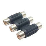 Adaptador audio unión cople RCA triple audio video