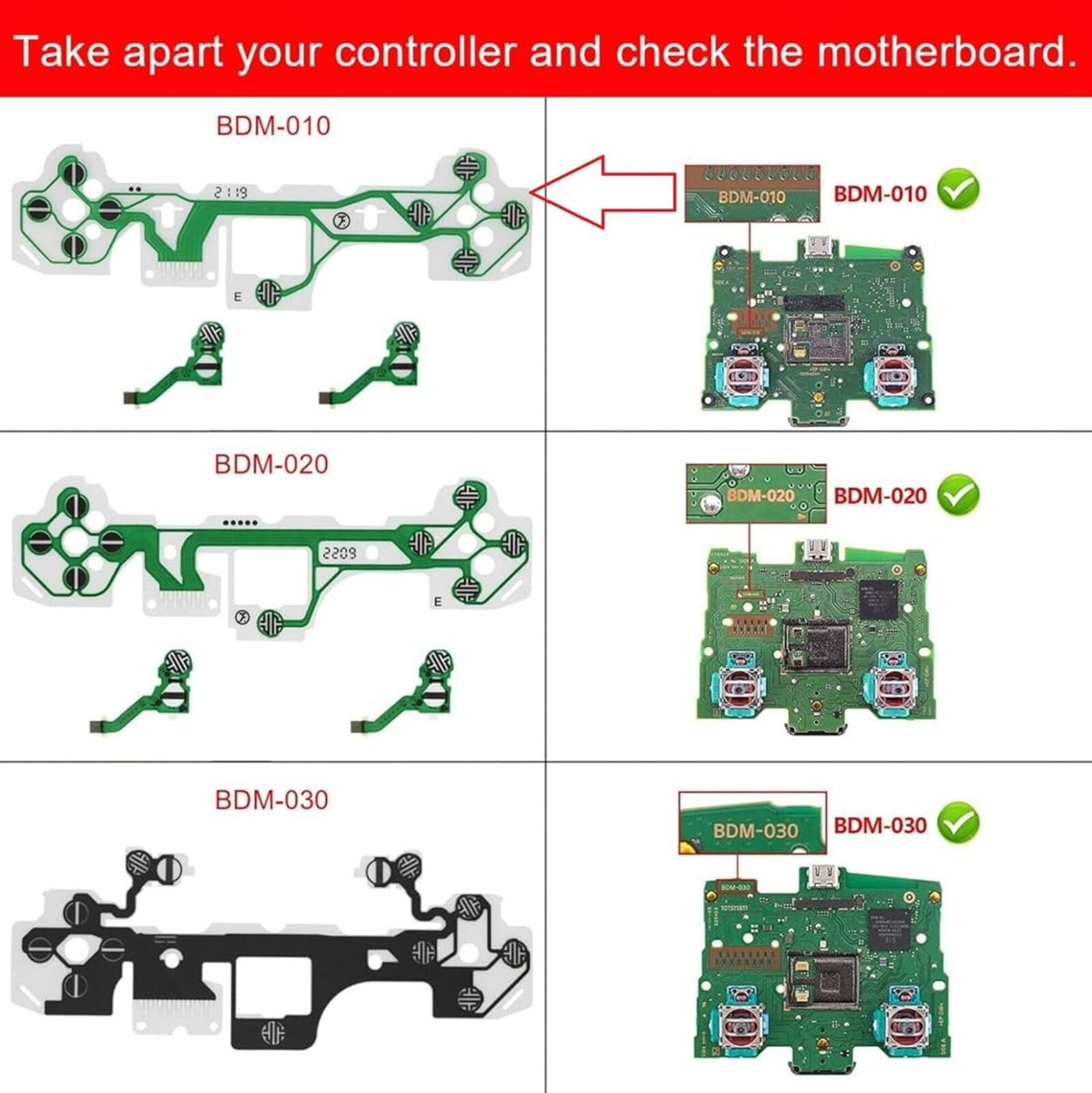 Flex membrana conductora botones para PlayStation 5 PS5 V1.0 BDM-010 ...
