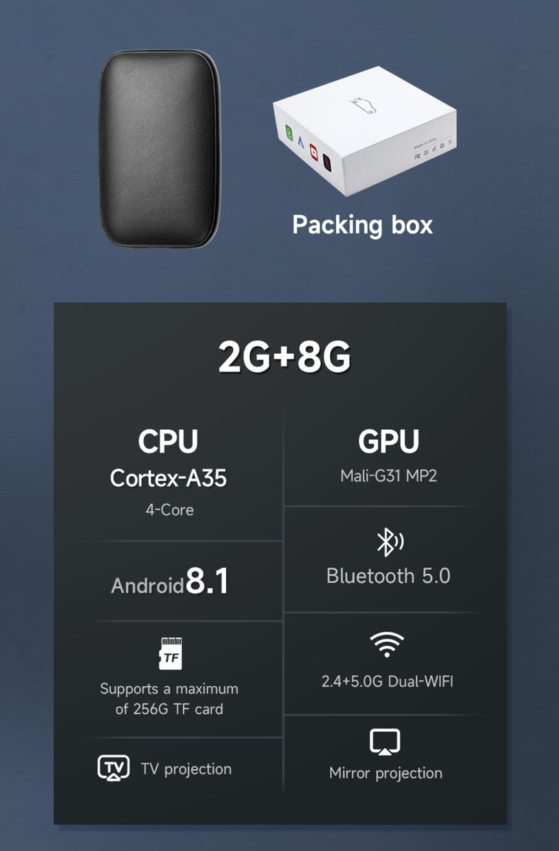Carplay inalámbrico 4 en 1 Para iPhone android – Flexcop