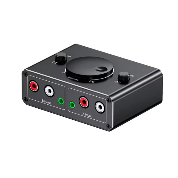 Conmutador splitter divisor adaptador audio RCA / Jack 3.5MM