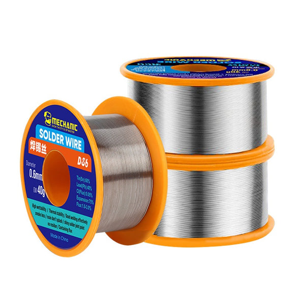 Soldadura estaño SN60/PB40 núcleo con flux Mechanic 0.4 0.6 0.8MM