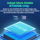 Tarjeta enclosure adaptador USB C 3.2 NVME M.2 Gen2 Pcie SSD 10gbps