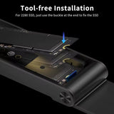 Tarjeta adaptador enclosure USB C PCIe 3.2 NVME M.2 SSD 10gbps B + M