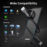 Tarjeta adaptador enclosure USB C PCIe 3.2 NVME M.2 SSD 10gbps B + M