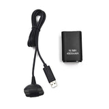 Kit carga y juega para Xbox 360 4800mah cable + batería