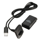 Kit carga y juega para Xbox 360 4800mah cable + batería