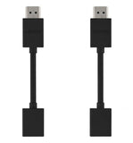 2 piezas extensión adaptador HDMI 4k hembra macho